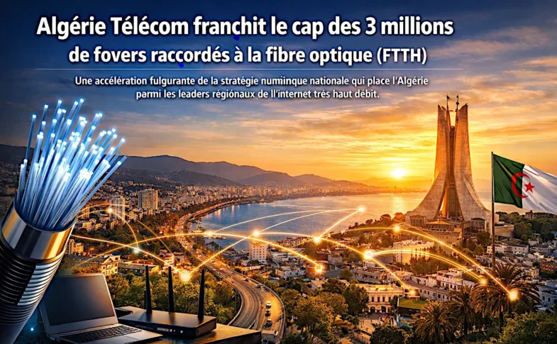 3 millions de foyers raccordés à la fibre optique (FTTH) par Algérie Télécom