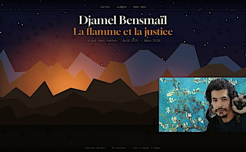 Djamel Bensmaïl, musicien, artiste peintre et militant du Hirak algérien, victime de la barbarie aveugle et de la manipulation.