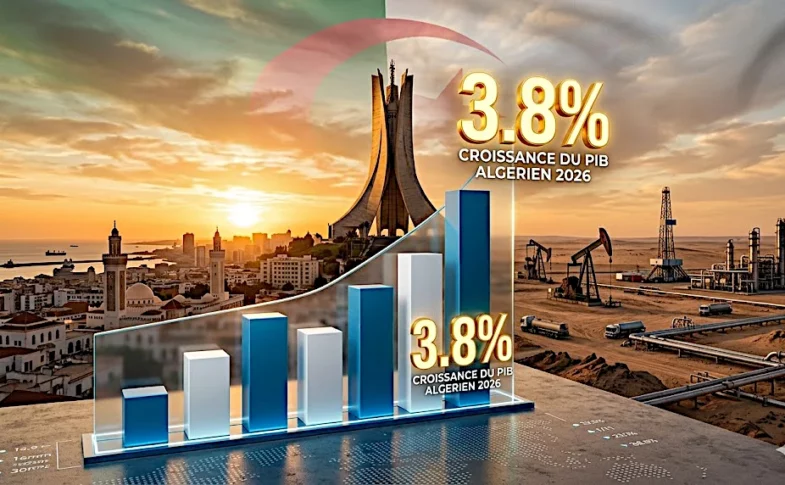 Le FMI a relevé sa prévision de croissance à 3,8 % pour l’Algérie en 2026. Une hausse essentiellement due à la rente pétrolière liée à la guerre au Moyen-Orient