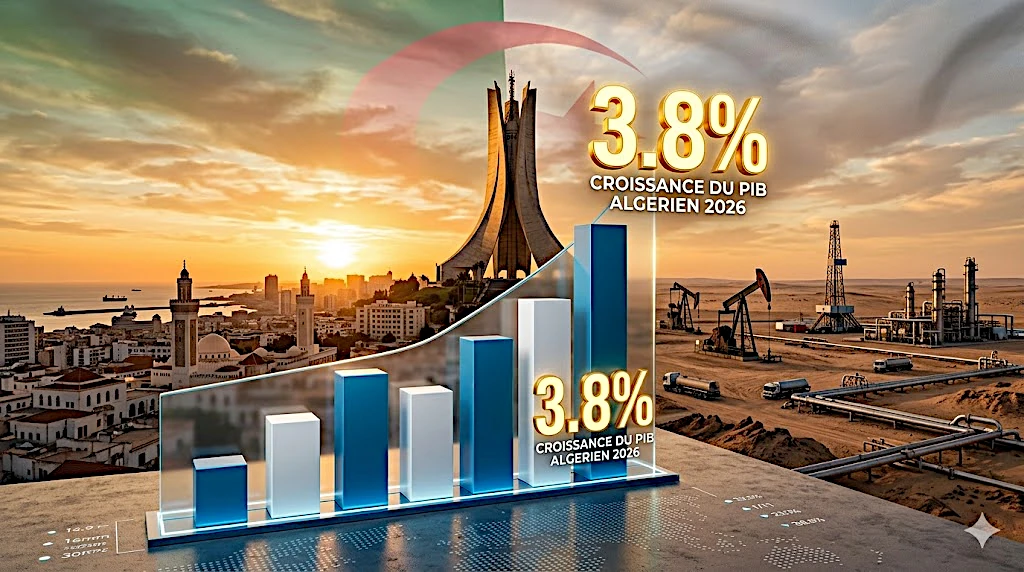 Le FMI a relevé sa prévision de croissance à 3,8 % pour l’Algérie en 2026. Une hausse essentiellement due à la rente pétrolière liée à la guerre au Moyen-Orient