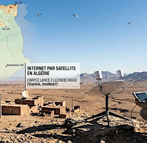 Appel pour consurrence pour couverture Internet, par satellite, en Algérie