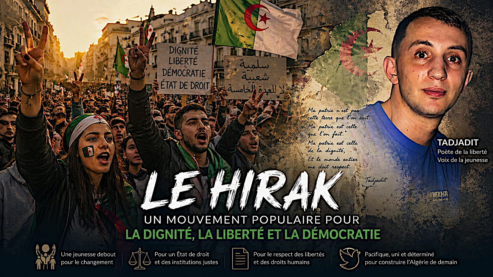 Algérie: Le procès contre le poète du Hirak Mohamed Tadjadit doit être annulé, selon des experts de l'ONU