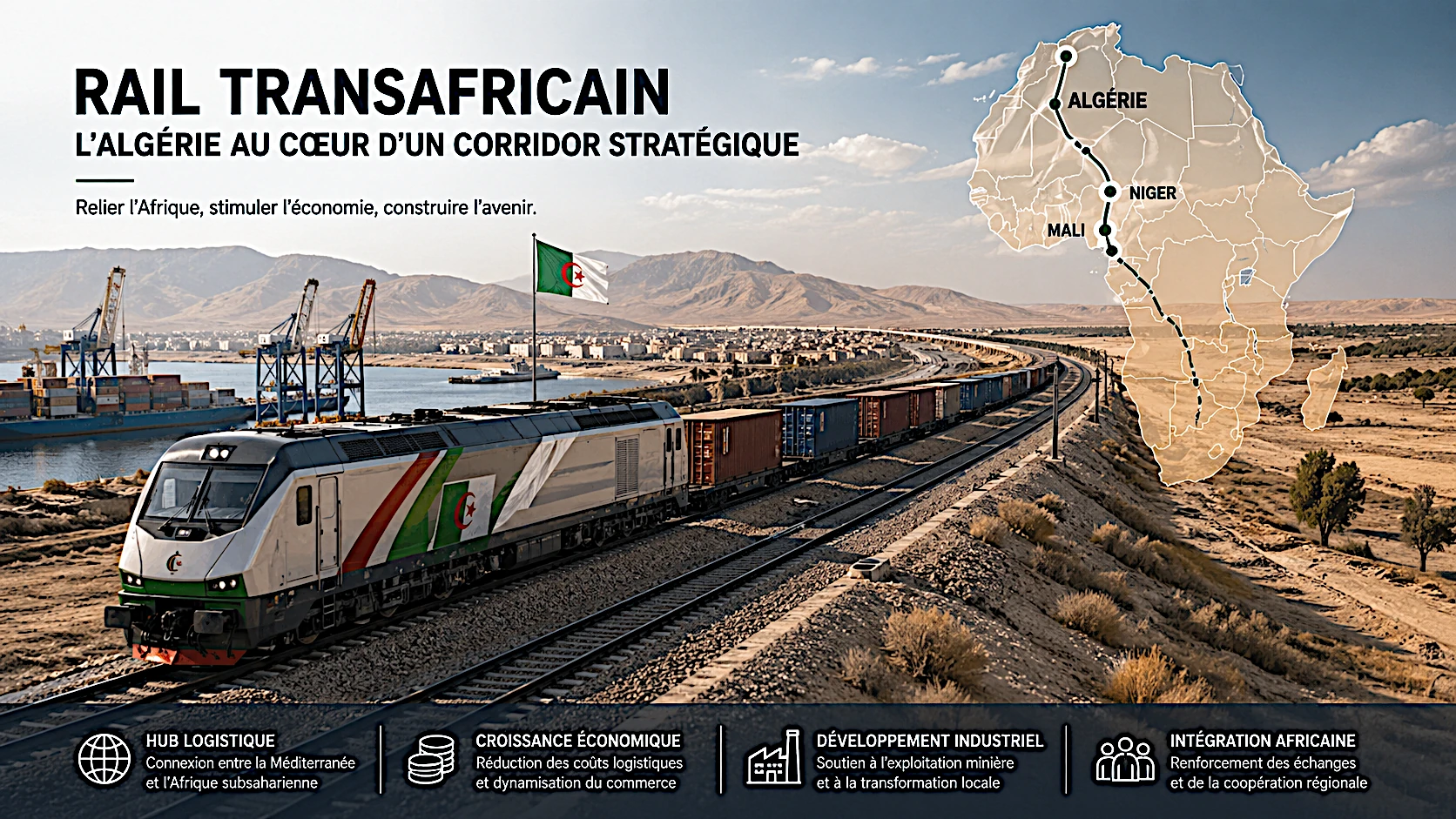 Ce rail permet inéluctablement, à l'Algérie, de renforcer les liens avec les pays africains