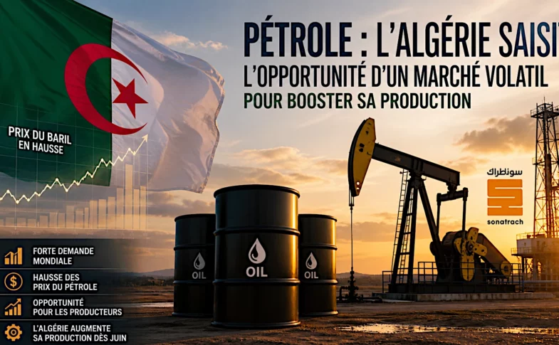 L'Algérie prévoit une augmentation de sa production pétrolière en juin 2026, dans le contexte de guerre au Moyen-Orient