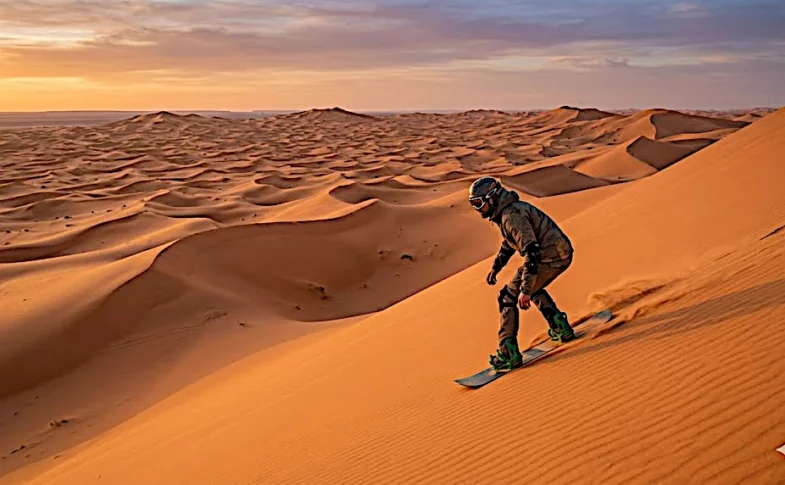 En Algérie, le Le surf sur sable est une aventure à ne pas manquer !