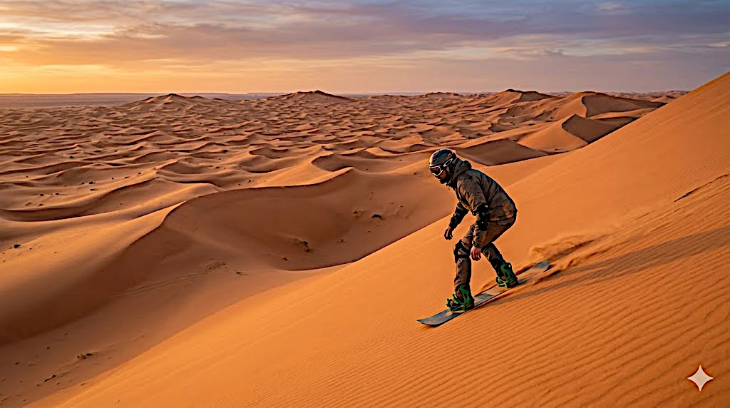 En Algérie, le Le surf sur sable est une aventure à ne pas manquer !