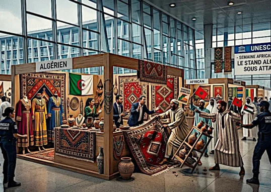 Le Makhzen s'adonne à une attaque au stand d'Algérie dans une expo de l'UNESCO