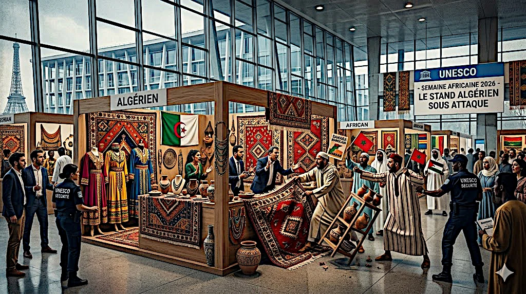 Le Makhzen s'adonne à une attaque au stand d'Algérie dans une expo de l'UNESCO
