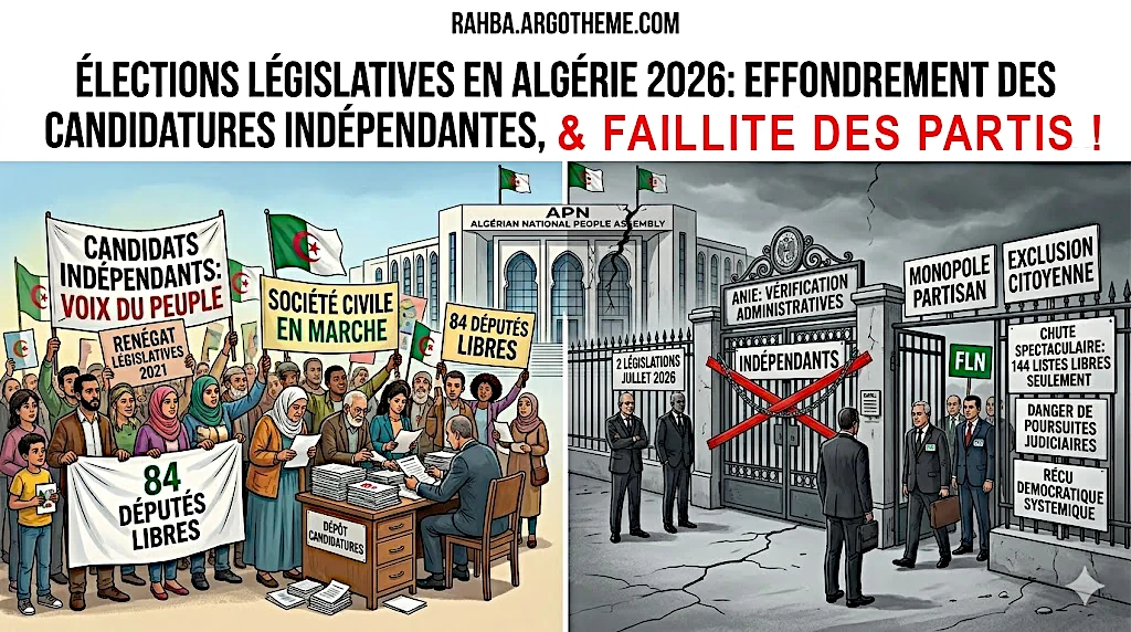 L'Algérie s'apprête à à un virage monopolistique périlleux majeur à l'occasion des élections législatives prévues 2 juillet 2026
