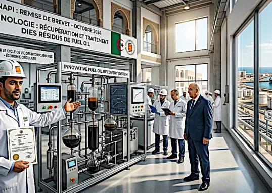 L'INAP a avallisé un brevet d'innovation pour une technologie de pointe dédiée à la récupération du fuel oil