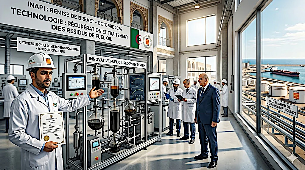 L'INAP a avallisé un brevet d'innovation pour une technologie de pointe dédiée à la récupération du fuel oil